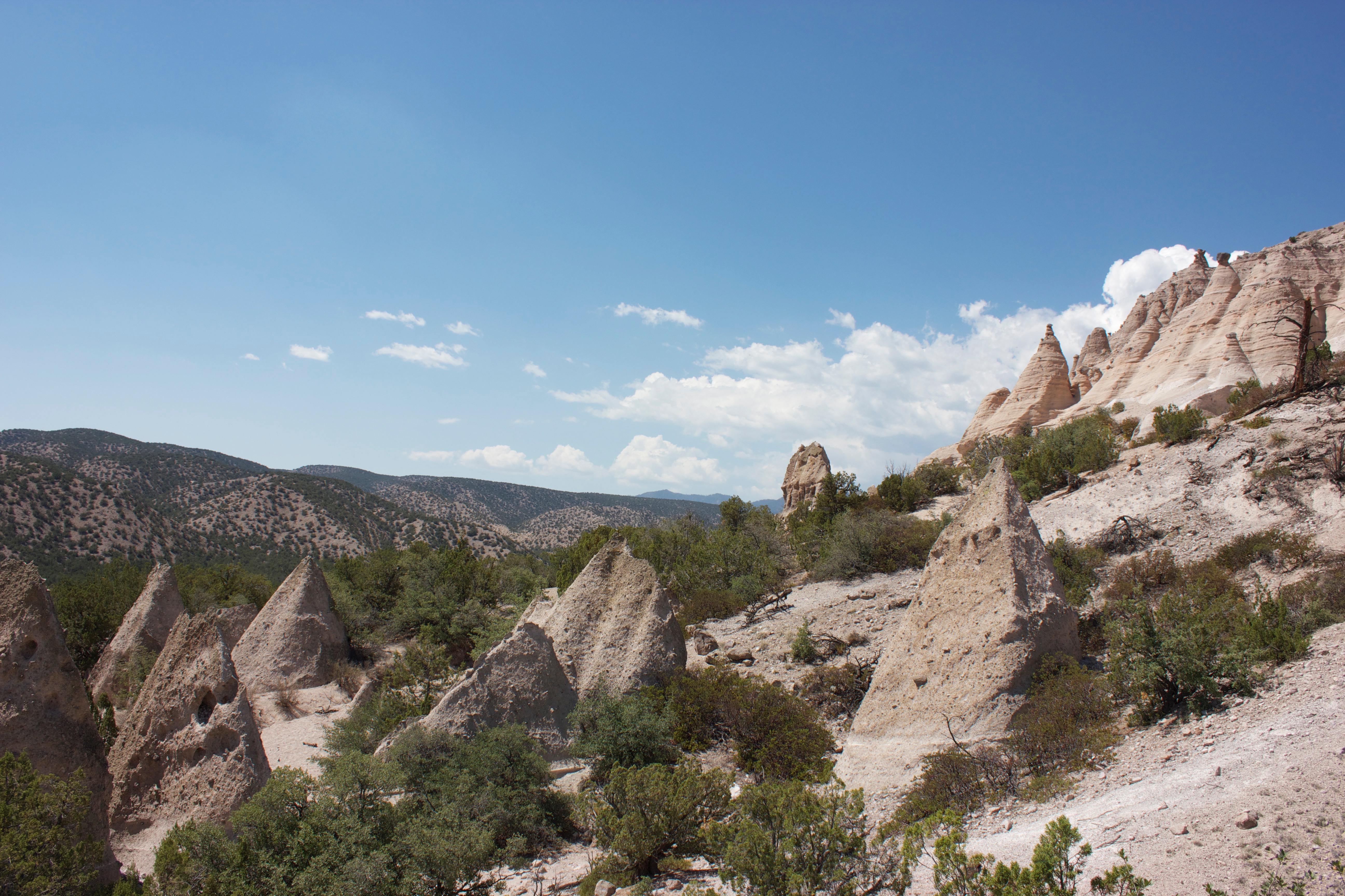 Hoodoos at Kasha-Katuwe Tent Rocks National Monument in New Mexico. 