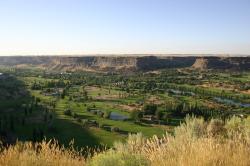 Golf course in the Snake River Canyon.