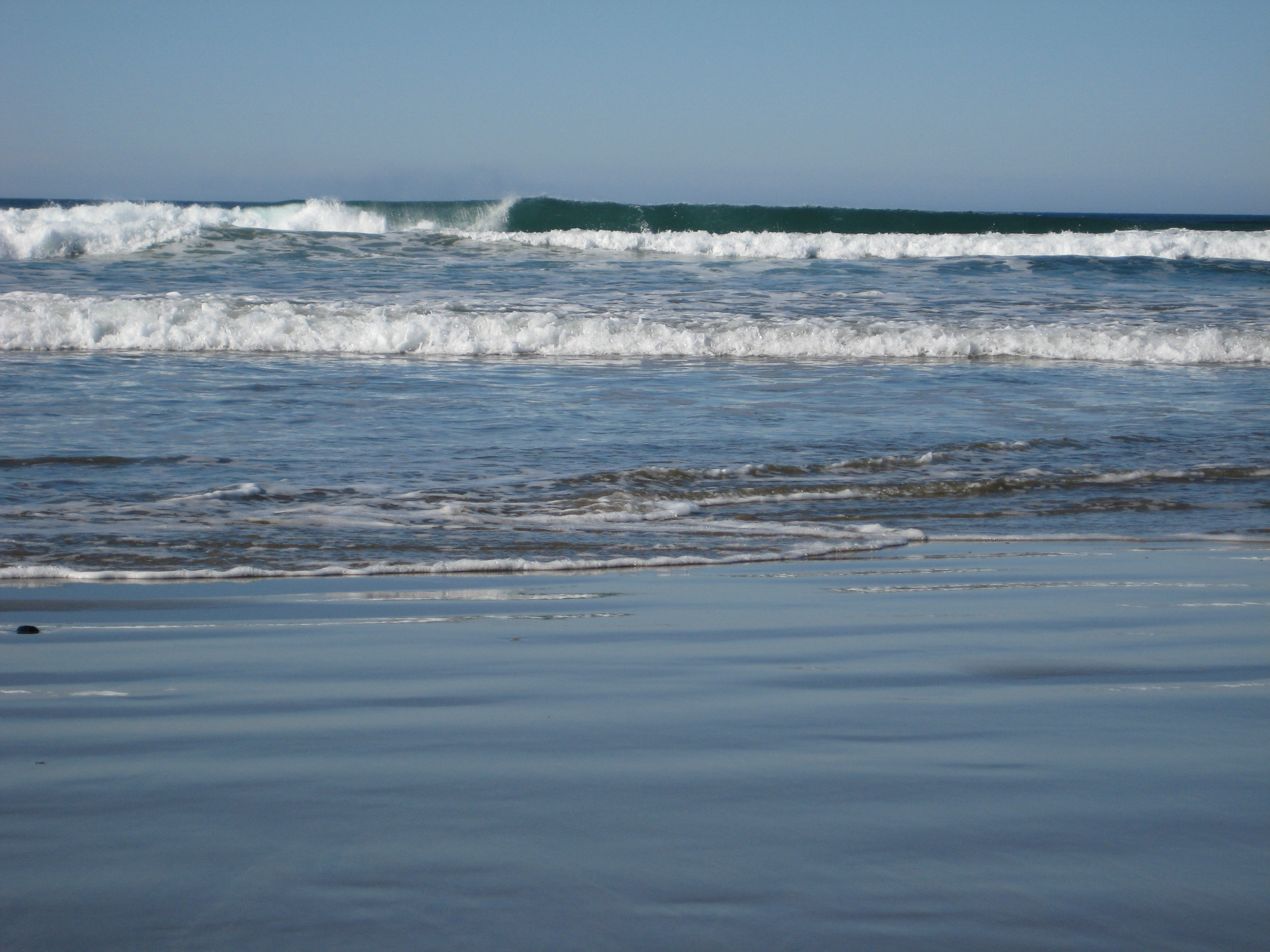 A simple shot of the Pacific ocean. 