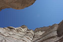 Slot canyon in Kasha-Katuwe Tent Rocks National Monument in New Mexico. 