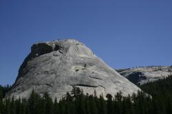 Strange and wonderful geology in the northern part of Yosemite National Park, from Hwy 120. 