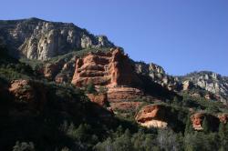 Red rock mountains in Sedona. 